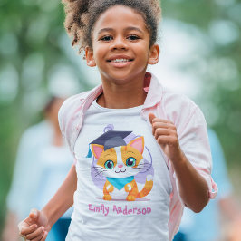 Niedlicher Cat Abschluss Geschenke für Kindergarte T-Shirt