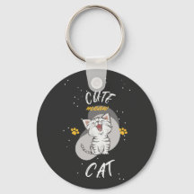 NIEDLICHER CAT-Akryllischer Schlüsselanhänger