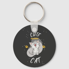 NIEDLICHER CAT-Akryllischer Schlüsselanhänger