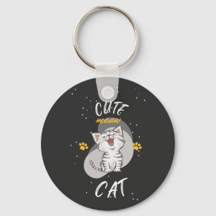 NIEDLICHER CAT-Akryllischer Schlüsselanhänger