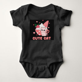 Niedlicher Cat Baby Bodysuit Strampler