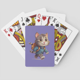 Niedlicher Cat Cartoon Spielkarten