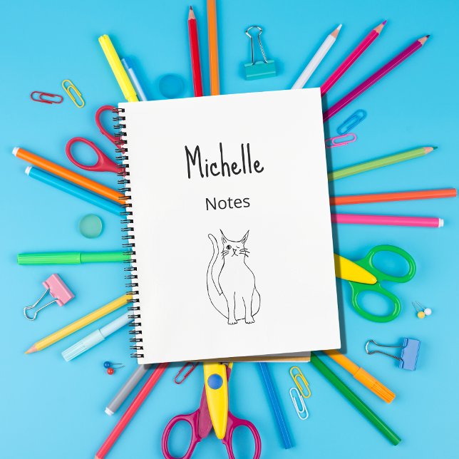 Niedlicher Cat Cartoon Zeichnend Illustration Notizbuch (Von Creator hochgeladen)