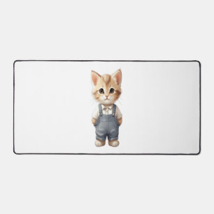 Niedlicher Cat Classic T - Shirt Schreibtischunterlage