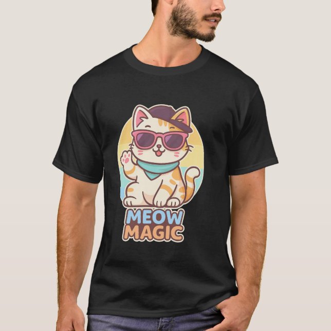 Niedlicher Cat Graphic T - Shirt für Cat Lovers (Vorderseite)