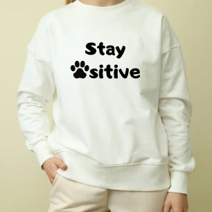 Niedlicher Cat Hoodie - "Bleibe Pawsitiv"