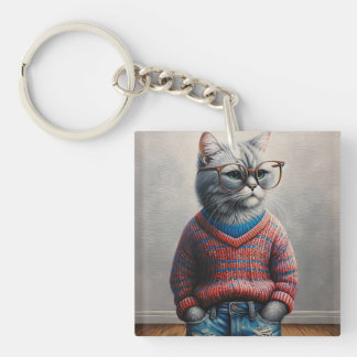 Niedlicher Cat Schlüsselanhänger