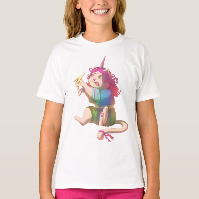 Niedlicher Cat T - Shirt (Vorderseite)