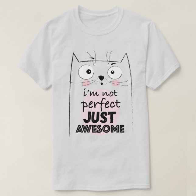 Niedlicher Cat T - Shirt (Design vorne)