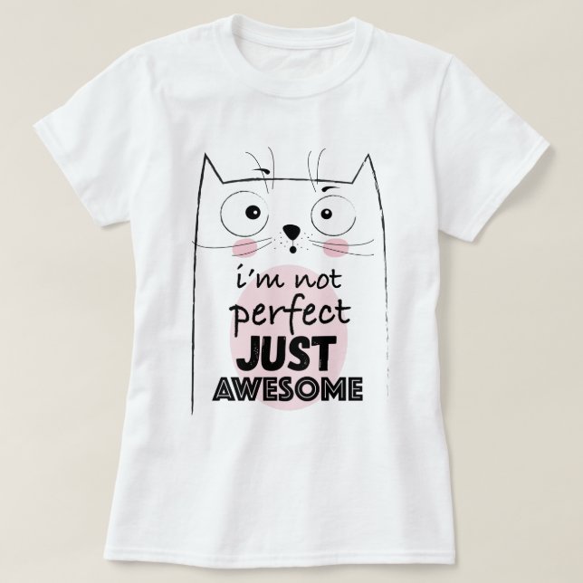 Niedlicher Cat T - Shirt (Design vorne)