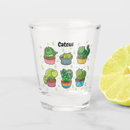 Niedlicher Catcus Schnapsglas