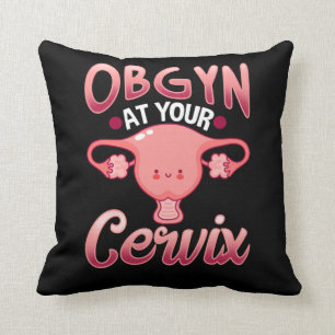 Niedlicher Cervix Obstetriker Gynäkologe Doctor OB Kissen