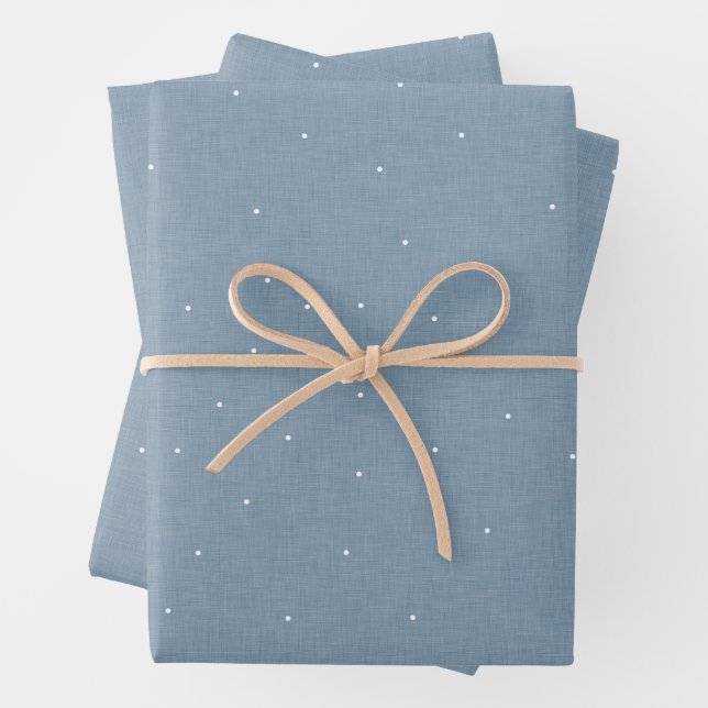 Niedlicher Chambrauneffekt, weißer Punkt Geschenkpapier Set (Beispiel)