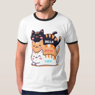 Niedlicher Chat-Schlaf T-Shirt