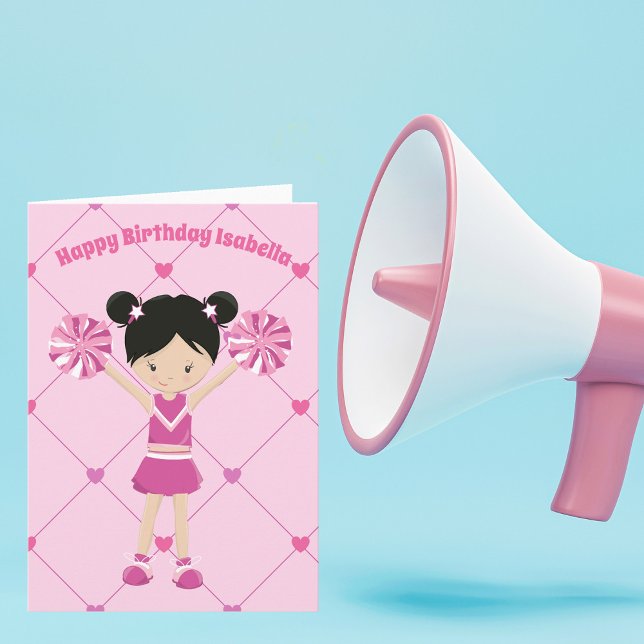Niedlicher Cheerleader aus Asien, Personalisiert G Karte (Von Creator hochgeladen)
