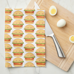 Niedlicher Cheeseburger Geschirrtuch