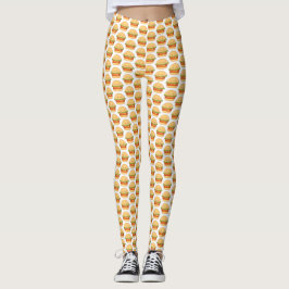 Niedlicher Cheeseburger Leggings