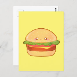 Niedlicher Cheeseburger Postkarte