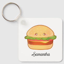 Niedlicher Cheeseburger Schlüsselanhänger