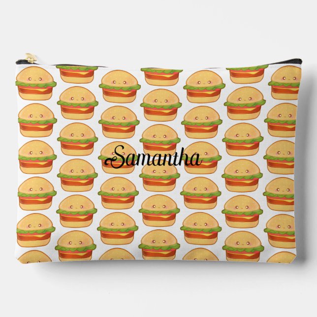 Niedlicher Cheeseburger Zubehörtasche (Vorderseite)