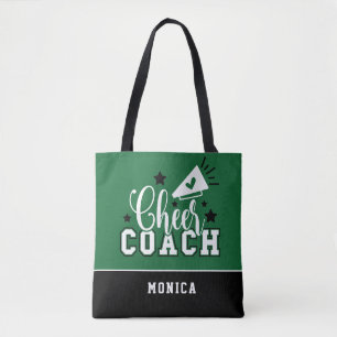 Niedlicher Cheftrainer Personalisiert Grün und Sc Tasche