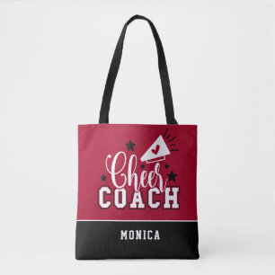 Niedlicher Cheftrainer Personalisiert Rot und Schw Tasche