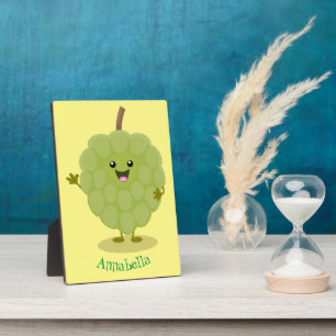 Niedlicher Cherimoya-Cartoon Fotoplatte