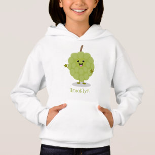 Niedlicher Cherimoya-Cartoon Hoodie