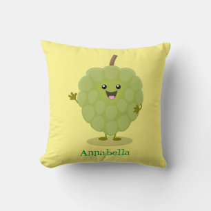 Niedlicher Cherimoya-Cartoon Kissen