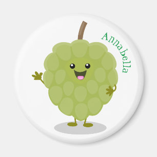 Niedlicher Cherimoya-Cartoon Magnet