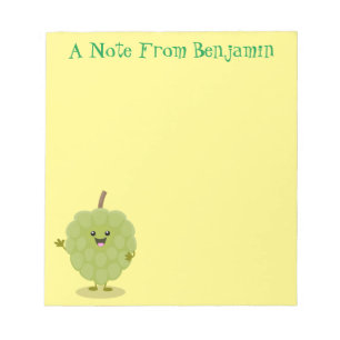 Niedlicher Cherimoya-Cartoon Notizblock