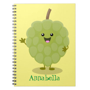 Niedlicher Cherimoya-Cartoon Notizblock