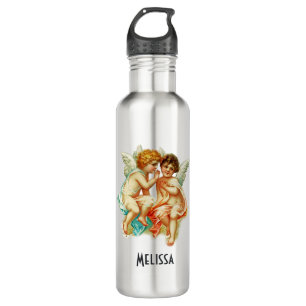 Niedlicher Cherub Ephemera Flüsternengel Edelstahlflasche