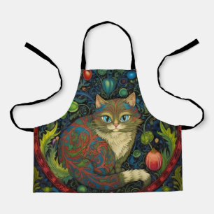Niedlicher Cheshire Cat Art Nouveau Stil Schürze