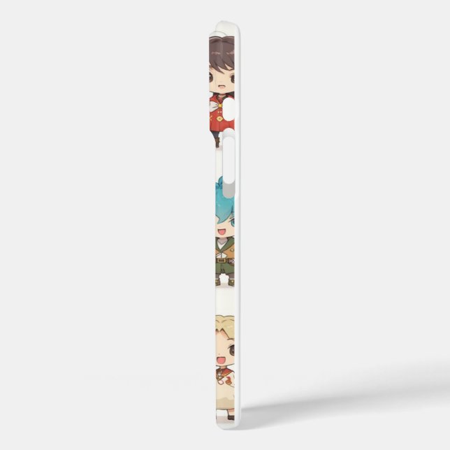 Niedlicher Chibi Anime Tierkinder | Kawaii Fantasy iPhone 16 Plus Hülle (Rückseite / Links)