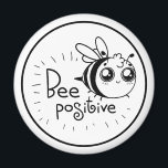 Niedlicher Chibi-Bienenkommentar Magnet<br><div class="desc">Niedliche Linie zeichnend von einer Hummel,  die Ihnen sagt,  positiv zu sein.</div>