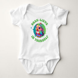Niedlicher Chibi Kawaii Parrot Name School Jahr zu Baby Strampler