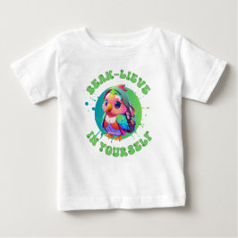 Niedlicher Chibi Kawaii Parrot Name School Jahr zu Baby T-shirt