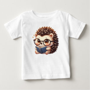 Niedlicher Chibi Reading Igel Baby T-shirt