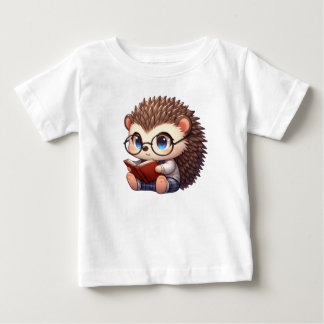 Niedlicher Chibi Reading Igel Baby T-shirt