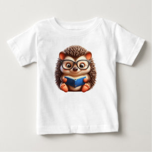 Niedlicher Chibi Reading Igel Baby T-shirt