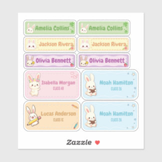 Niedlicher Chibi-Sonnenname Labels für Kinder