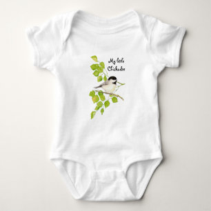 Niedlicher Chickadee Bird mein kleines Chickadeang Baby Strampler