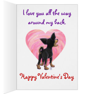 Niedlicher Chihuahua-Valentinstag