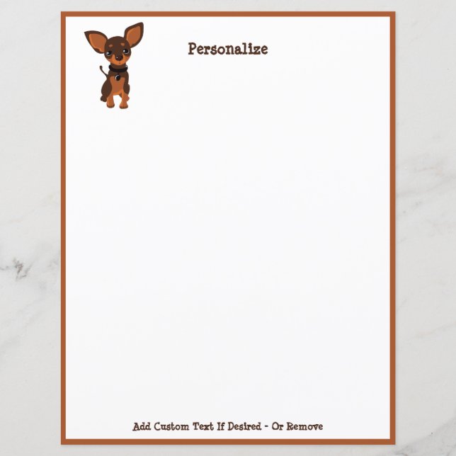 Niedlicher Chihuahua-Welpen (Vorderseite)