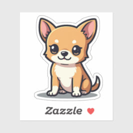 Niedlicher Chihuahua-Welpensticker - Big Eyes Aufkleber