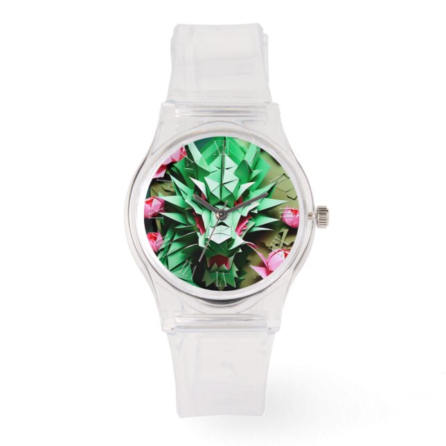 Niedlicher chinesischer Drache Jahr Zodiac Birthda Armbanduhr (Vorderseite)