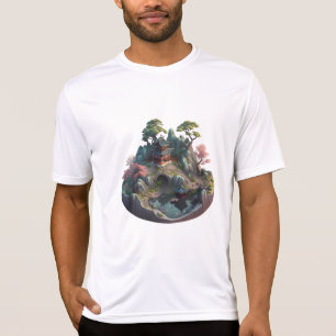 Niedlicher chinesischer Fantasy 3D Landscape T - S T-Shirt