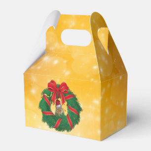 Niedlicher Chipmunk Weihnachtskranz Geschenkschachtel