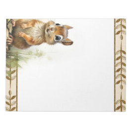 Niedlicher Chipmunk Woodland Animals Editor Notizblock